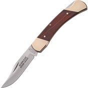 Schrade SCHLB7 Uncle Henry BeAR Paw Stainless Clip Blade Lockback Folding Pocket Knife with Wood Handles