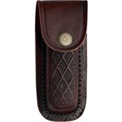 Pakistan 31164 Folding Knife Sheath With Brown Leather Construction