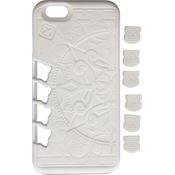 Klecker TS103WH Stowaway EDC iPhone Case White with TPU Construction