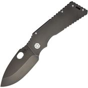 Medford 46SJ31PT TFF-H Framelock Drop Point Blade Knife with Tumbled PVD Coated Titanium Handle
