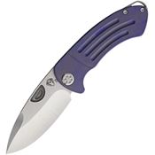 Medford 040ST38A3 Theseus Tumbled Framelock Knife Violet Handles