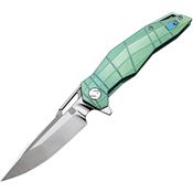 Artisan Knives 1826GGNS Pangolin Framelock Knife Green Handles