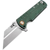 Artisan Knives 1820PGNF Proponent Framelock Knife Green Handles
