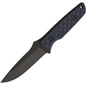 Spartan 004BKBK Alala Black Fixed Blade Knife Black Handles