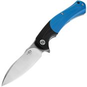 Bestech G32B Penguin Linerlock Knife Black/Blue Handles
