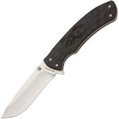 Browning 0427B Large Primal Linerlock Knife Black Handles
