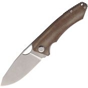 PMP Knives 015 Spartan Linerlock Knife Brown Handles