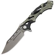 WithArmour 102BG Forged Special Linerlock Knife Gray/Green Handles