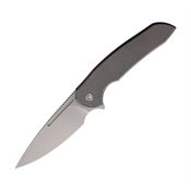 Ferrum Forge Knife Works 005TI Stinger Framelock Knife Titanium Handles