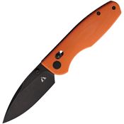 CMB 08GB Predator Axis Lock Black Stonewash Knife Orange Handles