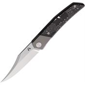 CMB 09S Zetsu Satin Linerlock Knife Carbon Fiber Handles