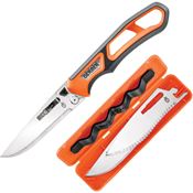 Gerber 3856 Randy Newberg EB System Serrated Fixed Blade Knife Black/Orange Handles