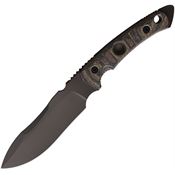 Fobos 072 Tier1-BC Gray Fixed Blade Knife Camo Micarta Handles