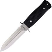 Katz BT10G10B Ktzbt10G10B Black Satin Fixed Blade Knife Black Handles