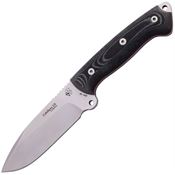 J&V Adventure 1172PM Celtibero 2.0 Satin Fixed Blade Knife Black Handles