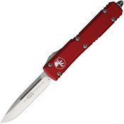 Microtech 1214RD Auto Ultratech Single Edge OTF Knife Red Handles