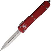 Microtech 1224RD Auto Ultratech Double Edge OTF Knife Red Handles