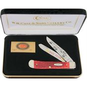 Case 106R Bass Fever Trapper Folding Knife with Red Bone Handle
