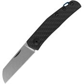 Zero Tolerance Knives 0230 Slip Joint Stonewash Folding Knife Carbon Handles