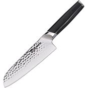 Coolhand 7197CG10 Santoku Fixed Blade Knife Black Handles
