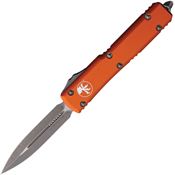 Microtech 12210APOR Auto Ultratech Apocalyptic Double Edge OTF Knife Orange Handles