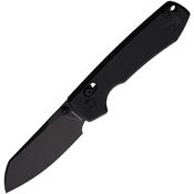 Vosteed RCCVPM2 Raccoon Crossbar Lock Black Folding Knife Black Handles