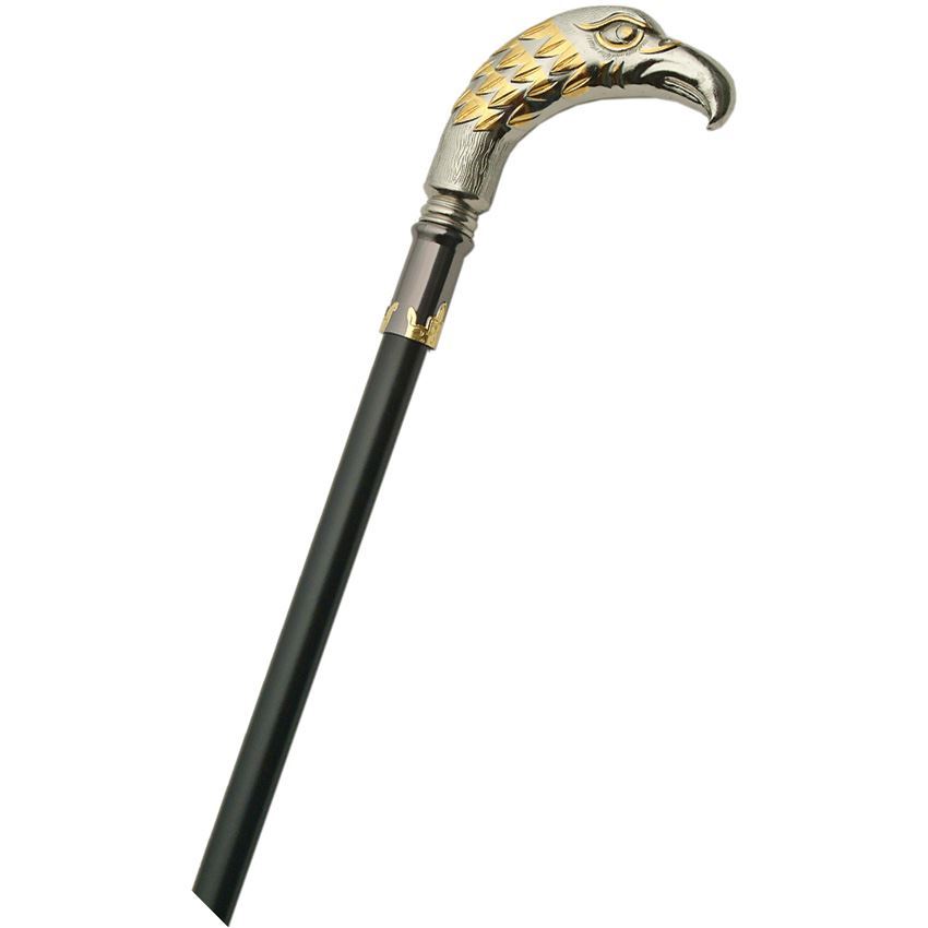 China Made 926861 Bird Walking Cane With Blade and Antique silver and ...
