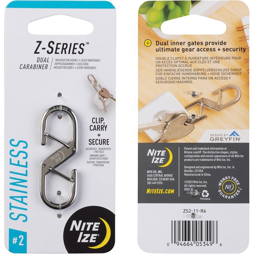 Nite Ize Z-Series Dual Stainless Steel Carabiner #1