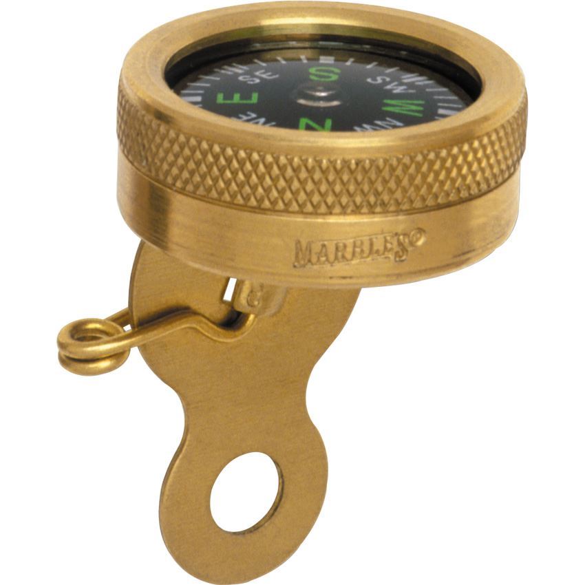 Marbles 1141 Pin-On Survival Navigation Compass with Revolving