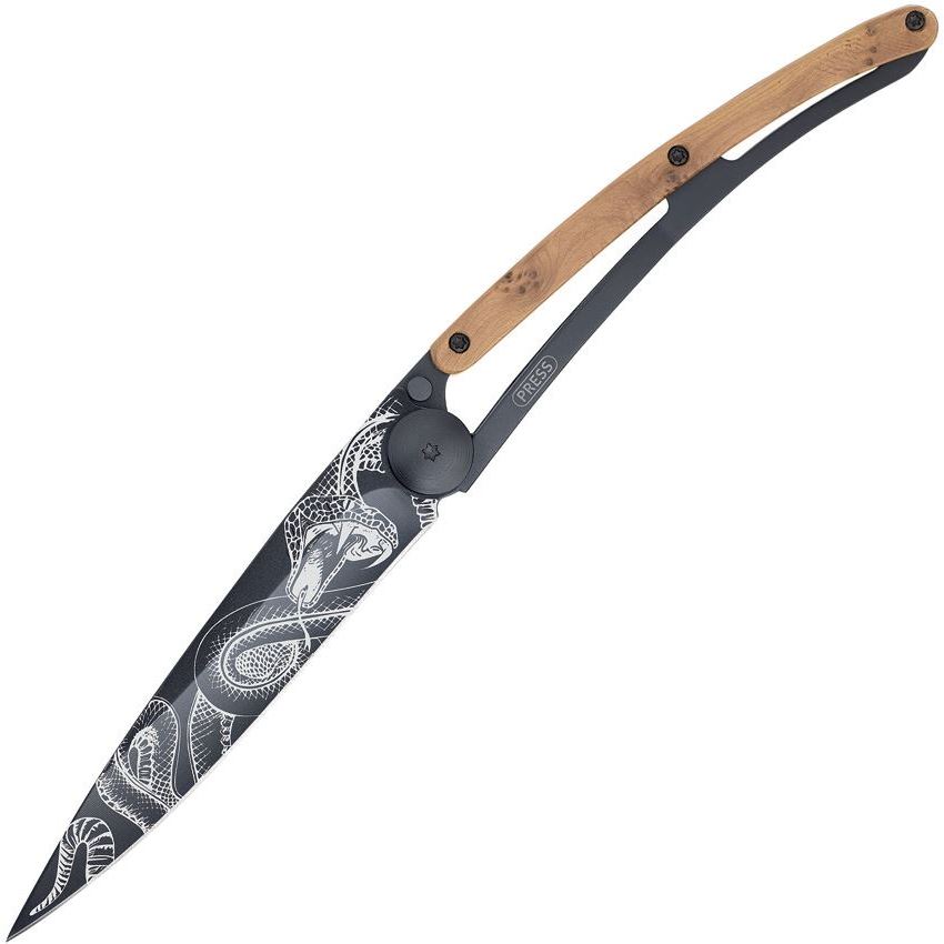Deejo 1GB127 Tattoo Linerlock 37g Snake Blade Tattoo Knife with Handle ...