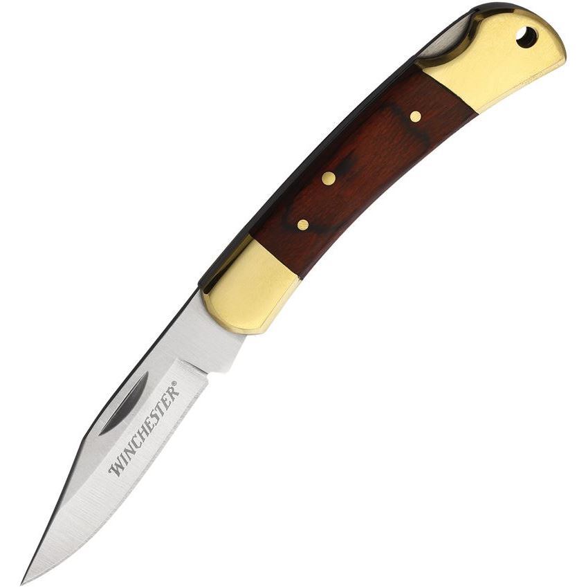 Winchester 6220030W Small Clip Point Lockback Knife Wood Handles ...