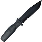 Smith & Wesson 1100070 Search/Rescue Black Fixed Blade Knife Black Handles