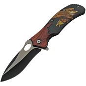 China Made 300496EG Wildlife Linerlock Knife Eagle A/O