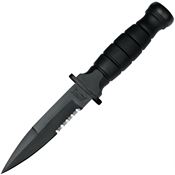 Fox 1685T FOX1685T Tactical Black Fixed Blade Knife Black Handles