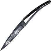 Deejo 1GC105 Tattoo Linerlock Knife 37g Carbon Fiber Bolide