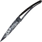 Deejo 1GC511 Tattoo Linerlock Knife 37g Ride/Die