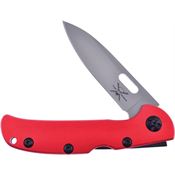 Frost TX180R Lockback Knife Red Aluminum Handles