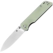 QSP Knife 102H Parrot Linerlock Knife with Jade G10 Handles