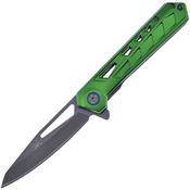 Frost TX57GN Assist Open Linerlock Knife with Green Handles