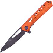 Frost TX57OG Assist Open Linerlock Knife with Orange Handles