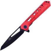 Frost TX57R Assist Open Linerlock Knife with Red Handles