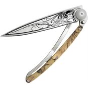 Deejo 1CM023 37g Tattoo Linerlock Pheasant