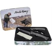 Schrade P1183276 Uncle Henry Black Midnight Set Black Handles