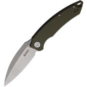 Kubey 333E Leaf Linerlock Knife OD Handles