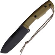 Extrema Ratio 129SELVDKN Selvan Black Fixed Blade Knife Desert Tan Handles