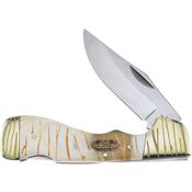 Frost SW405TG Choctaw Lockback Knife Tiger Bone Handles