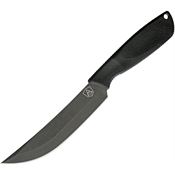 Ontario 9711 SPA Combat Black Fixed Blade Knife Black Handles