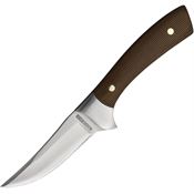 Rough Rider 2341 Tater Skin Series Wolverine Satin Fixed Blade Knife Brown Handles