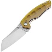 Kizer 4593C5 Towser K Linerlock Knife with Amber PEI Handles