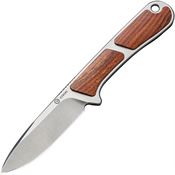 Civivi 230104 Mini Elementum Satin Fixed Blade Knife Guibourtia Handles